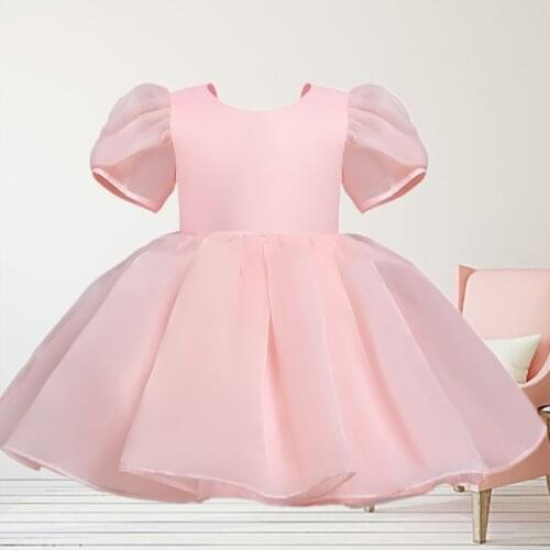 Girls White Cake Layers Dresses Kids Long Sleeve Elegant Party Wedding Birthday Tutu Princess Vestidos Children Winter Clothes