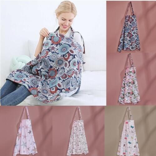 Baby Breastfeeding Towel Maternity Apron Infants Breathable Soft Car Seat Stroller Nursing Cover Breast Feeding Blanket