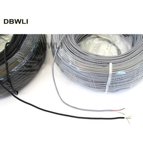 2 3 4 core shielded wire UL 2547 26AWG 5 meter 16.4 ft 2.1 channel Audio line signal cable shield wire for amplifier,Black Grey