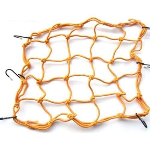 Motorcycle Helmet Net Bag Luggage Moto Fuel Tank Storage Carrier Bags Luggage Sundries Elastic Mesh With 6 Hooks