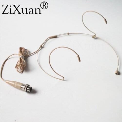 Headset Head-mounted Headworn Condenser Microphone Cardioid Mic Mics Connector Mini XLR 4PIN Lock For Mipro Wireless Body-Pack