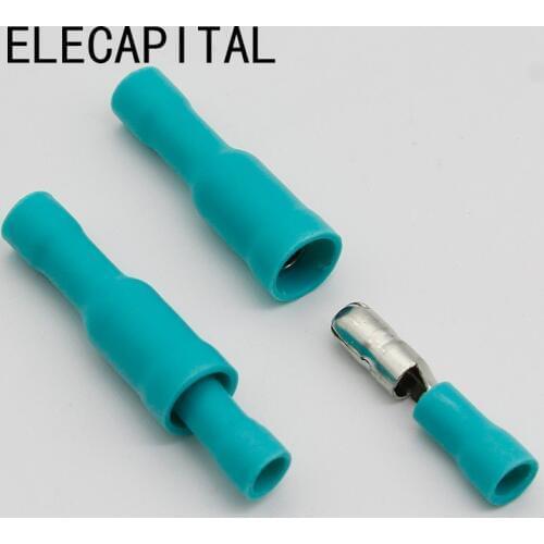 Hot 50 X Green Male Female Bullet Connector Crimp Terminals Wiring