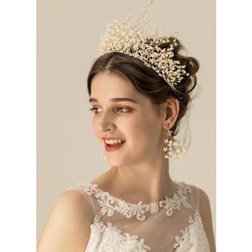 ZMHP193 Bride Crown Bridal Tiara Wedding Hair Crown Bride Crown Bridal Wedding Hair Jewelry Wedding Hair Accessories Wreath