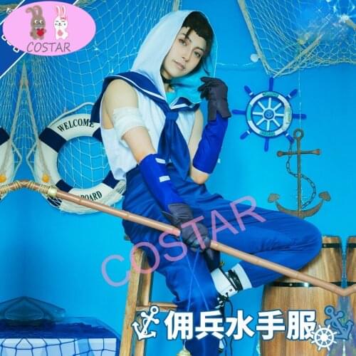 Identity V Naib Subedar Oceangoing Voyage Day Sailor Suit Uniform Cosplay Costume Halloween Party Outfit For Men 2021 NEW game