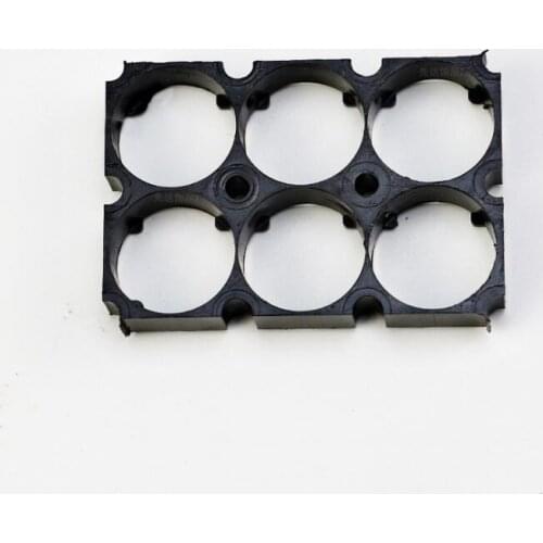 MasterFire 500pcs/lot 2*3 21700 Battery Holder Bracket Cell Safety Anti Vibration Black Plastic Brackets For 21700 Batteries