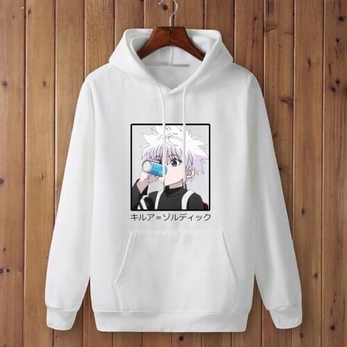 Cute Women Hoodies Hunter X Hunter Men Women Pullovers Hoodies Sweatshirts Killua Zoldyck Hisoka 90s Anime Hoody Streetwear Tops
