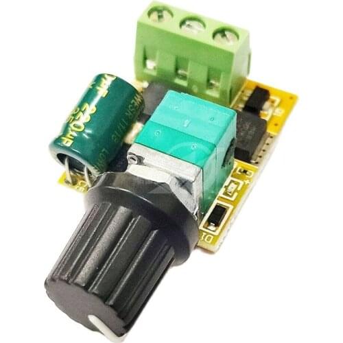 Mini PWM DC brushed motor speed controller 3V 5 12 24V speed control switch Ultra-small LED dimmer 6