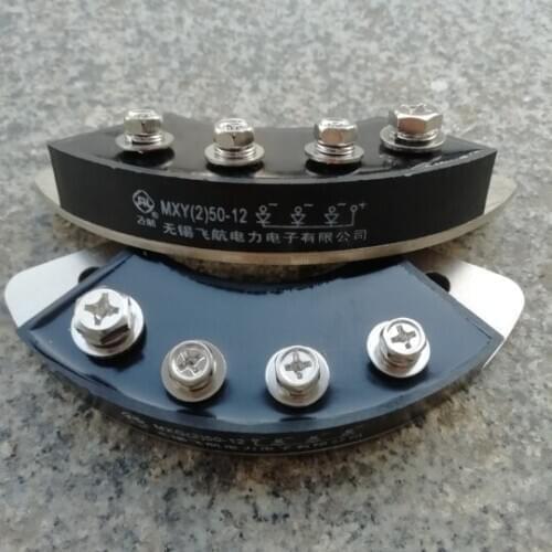 Rectifier controller module: MXY(2)50-12 MXG(2)50-12 50A 1200V ( Four terminal / Installation pitch 81 mm )