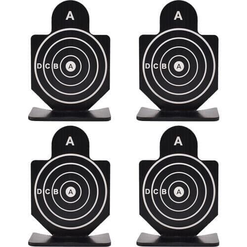 4Pcs Outdoor Airsoft Metal Shooting Target Set Rifle Pistol BB Gun Shooting Target for Tactical Practicing Training
