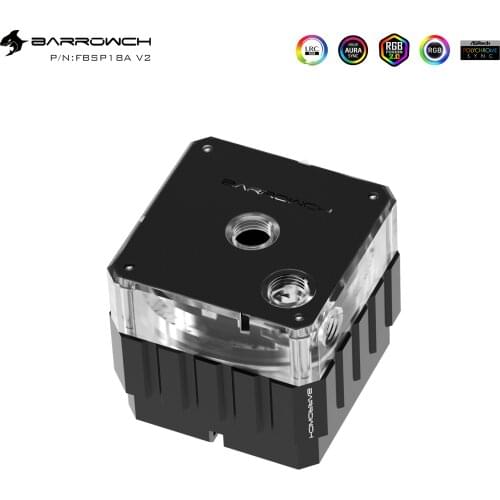 Barrow 18W D5 PWM Pump Maximum Flow Lift 4.1 Meters 1100L/H 4000RPM Regulation Pump 5V RGB 3PIN Header Light to AURA Mo