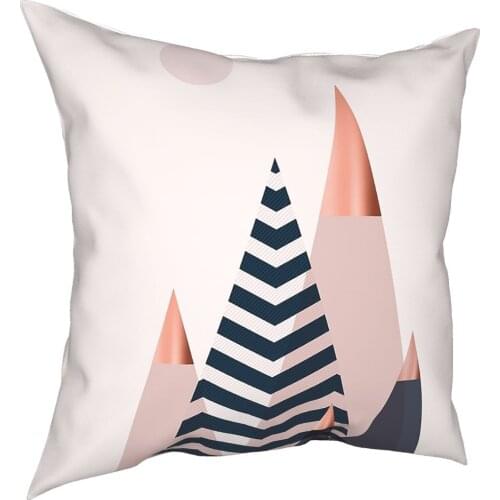 Scandinavian Mountains Pillowcover Decoration Modern Abstract Nordic Cushions Throw Pillow for Car Double-sided Printing