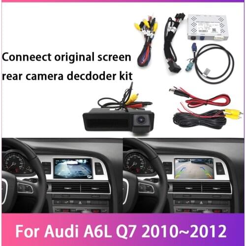 Car Screen Upgrade Display Update For Audi A6L Q7 2010 2011 2012 Full HD Decoder Box Player Rear Reverse Parking Camera Image