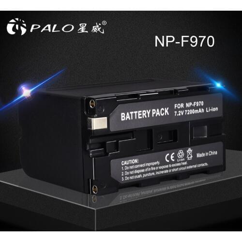 1pc Replacement Li-ion Battery For Sony 7.2V 7200mAh Digital Rechargeable Battery NP F960 F970 for Sony NP-F960 NP-F970 NP-F55