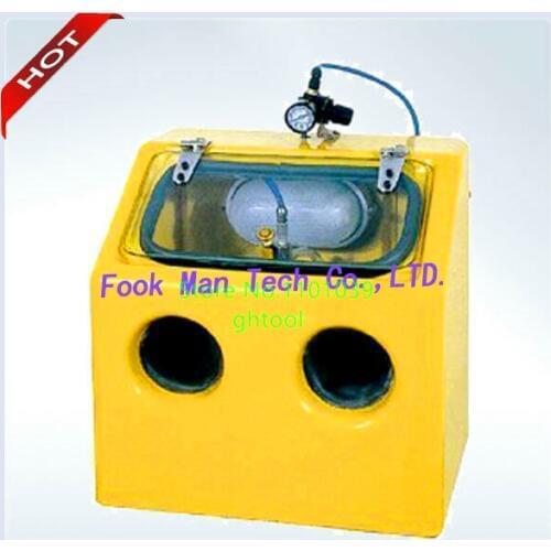 Hot Sale Yellow Color 220V Sand blaster Sandblasting Machine Dental Lab Sandblaster ghtool