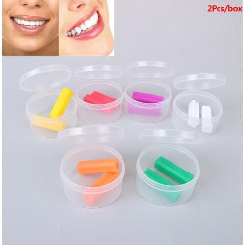 Teeth Aligner Chewies 2 pcs/box invisible retainer seater Orthodontic Silicone Sticks