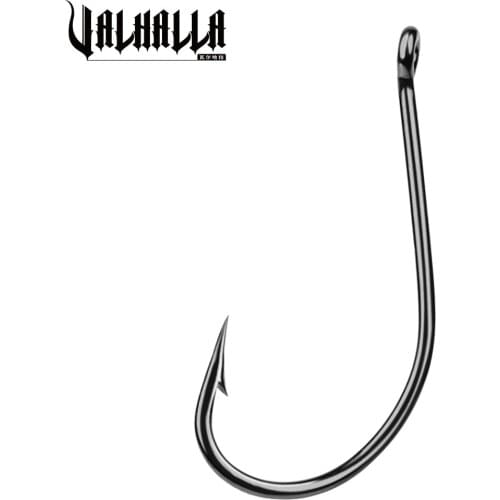 100pcs/lot Fish hook Comdaba Maruseigo Fishing Hooks 1024 Series 1/0#-7/0# Black Freshwater Fishing Bait Bass Hook