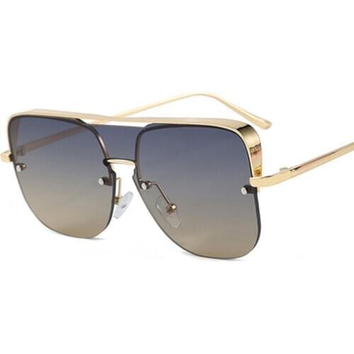 Veshion Oversized One Lens Luxury Sunglasses Men Women Fashion Shades UV400 Vintage Glasses