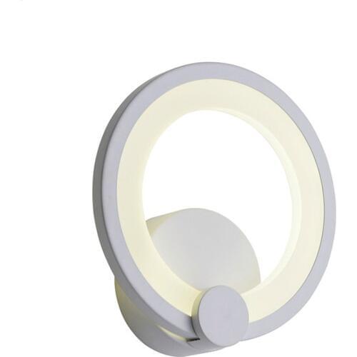 Around arylic boby Art Deco Modern LED Wall Lamp with 12W Wall Sconce White Indoor Lighting Lamp AC100-265V