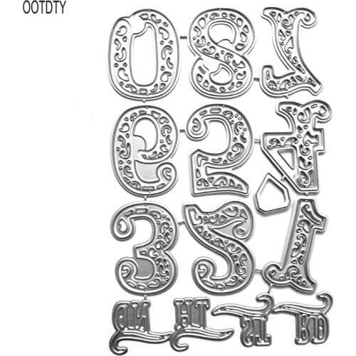 Carbon Steel Cartoon Math Numbers Cutting Die Embossing Stencil Template Mold DIY Paper Art Craft Scrapbook Bookmark Card Decor