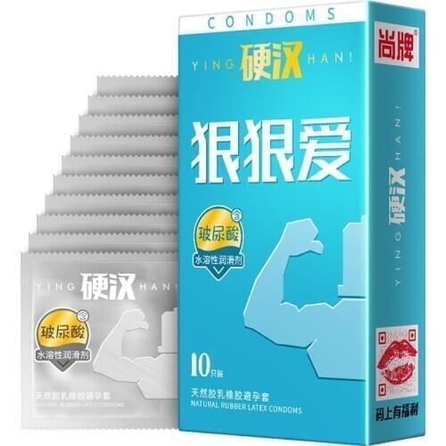 Hyaluronic Acid Water-soluble Lubricant Flavornatural Latex Rubber Condoms For Her Spike Condoms For Man Sex Tools For Males