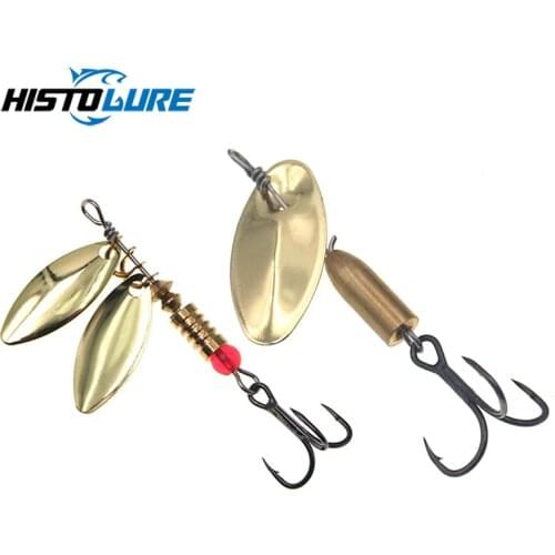 5.8cm/3.5g Fishing Lure Metal Spinner Bait With Treble Hook 、double Spoon Hard Lure Crankbait Fishing Wobblers Bass SpinnerBait