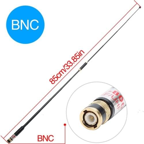 Harvest AL-800 BNC Dual Band UHF/VHF 144/430Mhz Telescopic Antenna For IC-V8/V82/V85 TK308 HT440 CP500 Walkie Talkie Ham Radio