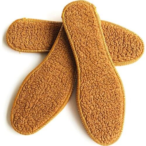 Winter Warm Insoles For Shoes Men Women Imitating Alpaca Wool Velvet Deodorant time! Absorbent Breathable Plush Sports Insole