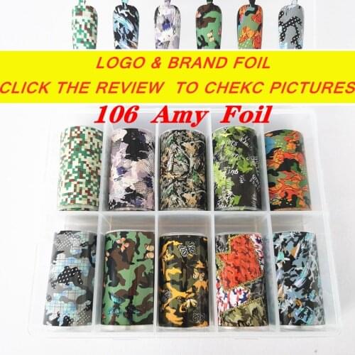 100 Patterns Camouflage Transfer Foil Stickers Decal Starry DIY Water Marble Universe Decoration Accessories Tool