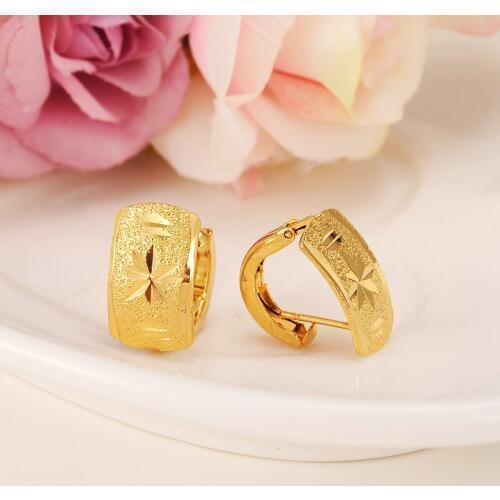 2pairs Romantic Ethiopian/Nigerian earrings African earrings Gold filled earrings For Women Fashion style girls KIDS earring