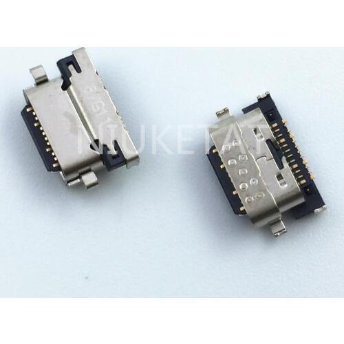 50pcs Micro USB 12Pin Jack Connector socket Data charging port tail plug For Motorola Moto Z3 Play Z3PLAY type C Service parts