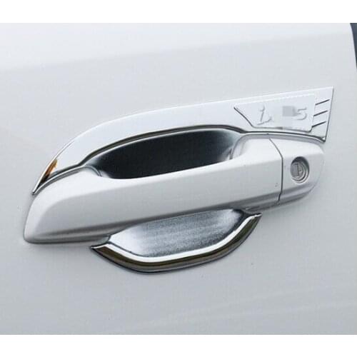ABS Chrome Car Styling Door Handle Cover Door Handle Bowl Trim Car Accessories for Hyundai IX35 2018 2019 2020