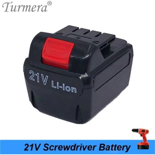 21v 18v 5s 18650 pack screwdriver battery electric drill battery Cordless screwdriver charger battery for power tool Turmera NEW