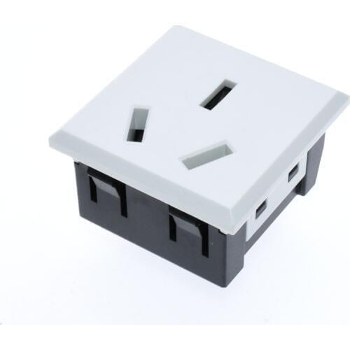 Australia New Zealand Card-type embedded 16A 3Pin UPS PDU AU Desktop Receptacle Socket ac power Panel Module Outlet