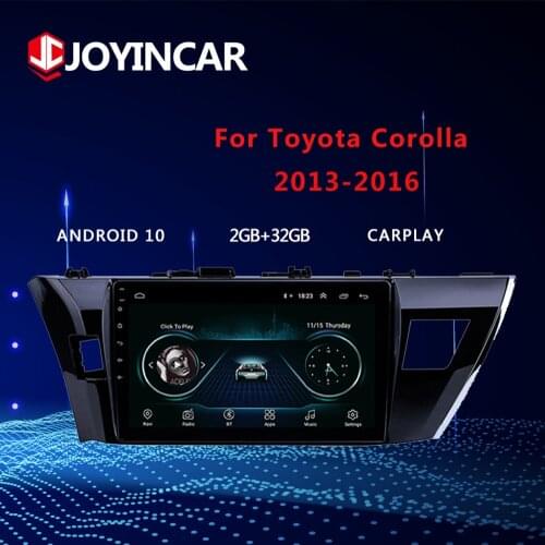 10.1" 2Din Android 10.1 Car Radio Multimedia Video Audio Player For Toyota Corolla 2013 - 2016 Stereo Navigation GPS Carplay