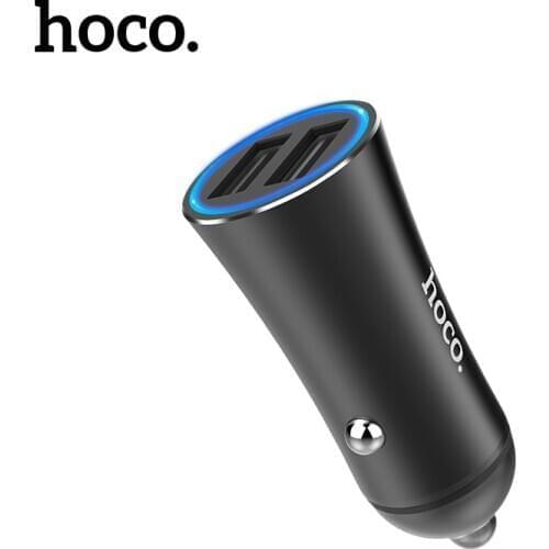 HOCO 5V 3.1A Dual USB Car Charger Phone Charging Adapter Double Ports Car-charger for iphone X XS Max Samsung S10 S9 Xiaomi 9