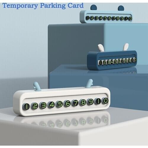 Car Temporary Stop Sign Temporary Car Parking Card Telephone Number Car Parking Card Stop Phone Number Card Plate Hidden Switch