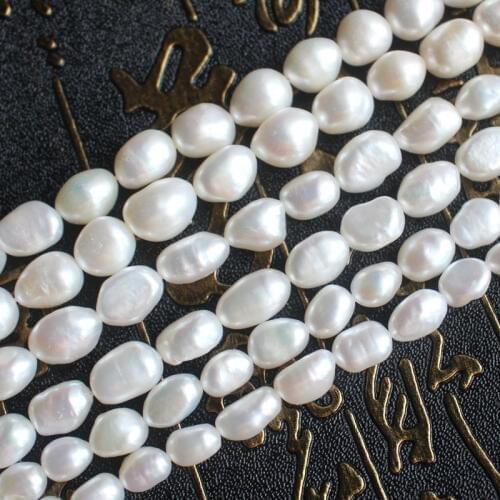 7-11mm Natural freshwater baroque pearl Loose Beads 14",For DIY Jewelry Making !We provide mixed wholesale for all items
