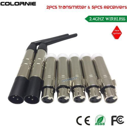 DHL Free Shipping DMX 512 Wireless Receiver, 2.4G Wireless DMX512 transmitter