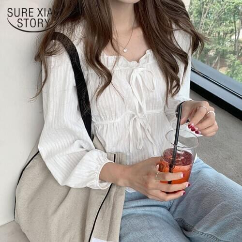 Embroidery Lace Autumn Shirt Casual White Tops Girls Blouse Women Long Sleeve Linen Cotton Plus Size Women Blouses Femme 11700