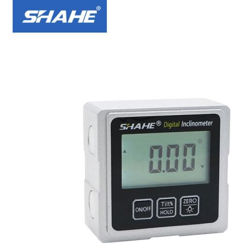 SHAHE 360° Mini Digital Protractor Electronic Level Box With 3-Side Magnets Digital Level Angle Finder