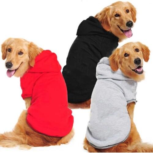 Fashion Hoodie Winter Pet Dog Clothes For Dogs Coat Jacket Cotton Golden Retriever Warm Clothing For Dog Pets Clothing Supplies