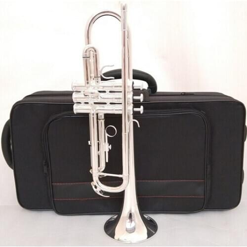 Music Fancier Club Bb Trumpet 3335S Silver Plated Music Instruments Profesional Trumpets Student Included Case Mouthpiece