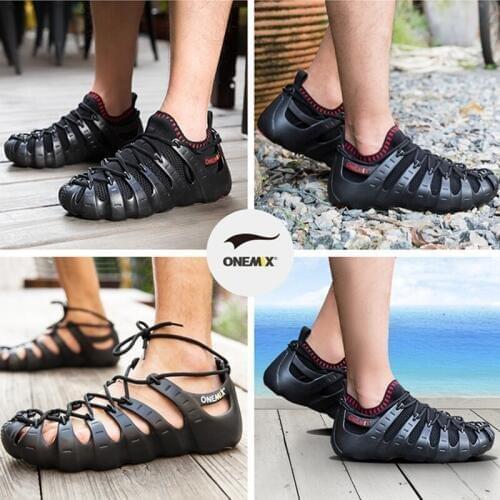 ONEMIX 2020 Women Roma Walking Shoes For Men Outdoor Leisure Sandals Upstream Slippers Indoor Yoga Socks Running Sports Sneakers