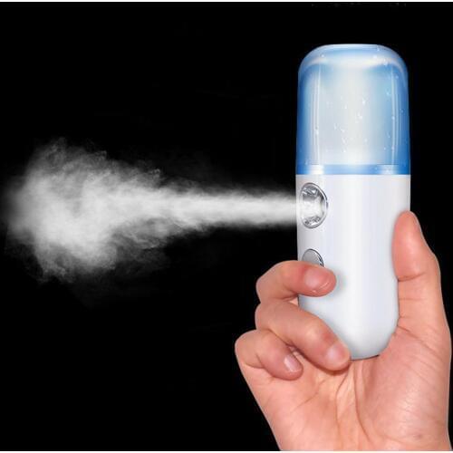 Portable Nano Spray Mist Handy Facial Steamer Mister USB Rechargeable Face Moisturize Hydrating Sprayer Device Beauty Instrument