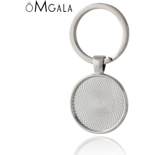 10pcs/lot 25mm Cabochon Blank Keychain Pendant Base Handmade Key Chain Keyring Fit 25mm Glass DIY Jewelry Making Accessories