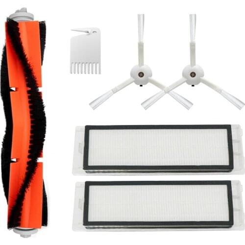 HOT!-Suitable For Mijia Xiaomi 1S Roborock Sweeping Robot Accessories S50 S51 Rolling Brush Cleaning Filter Side Brush Set