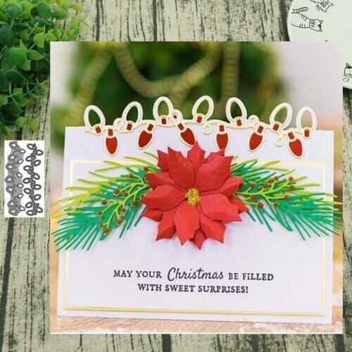 Christmas neon lace METAL CUTTING DIES Stencil Scrapbooking Photo Album Card Paper Embossing Craft DIY