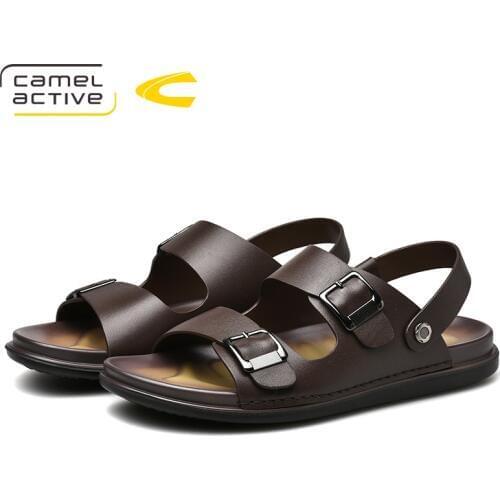 Camel Active 2019 New Genuine Leather Quick-Dryin Sandals Summer Quality Casual Sneakers Anti-Slippery Outdoor Beach Shoes 19350