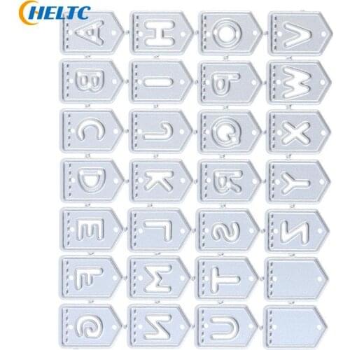 1 Set Alphabet Letters Metal Cutting Dies Stencil Scrapbooking DIY Album Stamp Paper Card Embossing Decor Craft