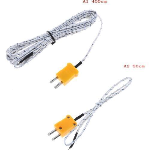 1Pc X K-Type 0.5m 4m 5m Surface Thermocouple Temperature Sensor Wire New Arrival 0.5m/4m/5m